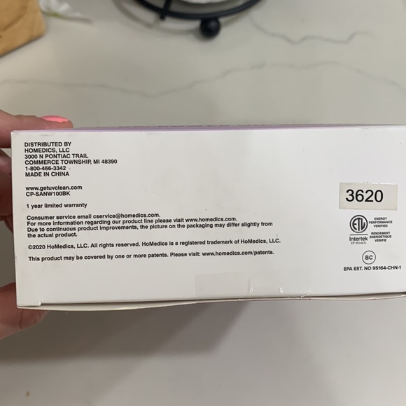 Homedics portable sanitizer wand KILLS 99% bacteria and viruses ( Brand New) - Picture 5 of 5